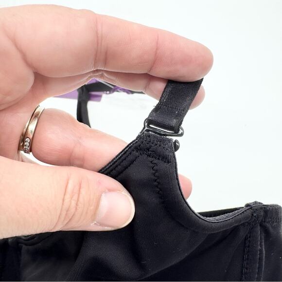 NWT Lascana Multi Way Strap T-Shirt Bra Black Size 36B Minimalist Lightweight - Picture 5 of 12